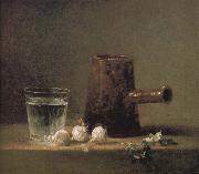 Jean Baptiste Simeon Chardin Water glass coffee pot USA oil painting artist